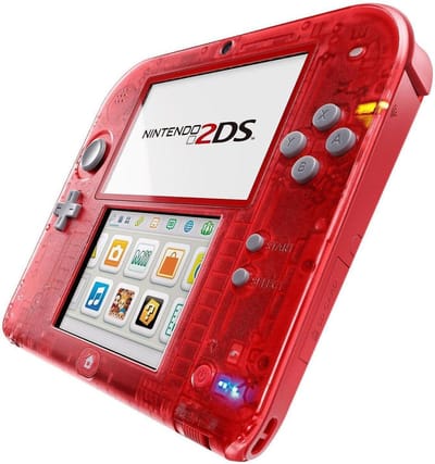 Nintendo 2DS Handheld Console - Transparant Rood