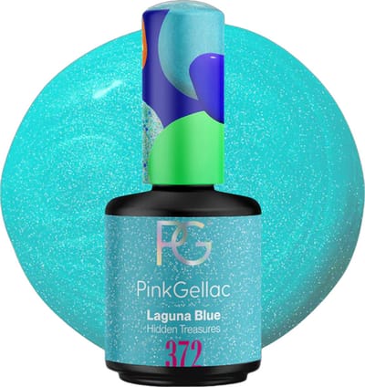 Pink Gellac Gellak - 372 Laguna Blue 15ml - Blauwe Gel Nagellak - Gellac - Gel Nagels Producten