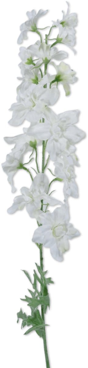 Viv! Home Luxuries Ridderspoor - kunstbloem - wit - 79cm