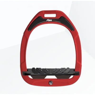 Geïnclineerde Ultra Grip stijgbeugels Rood/Zwart/Bruin Flex-On Green Composite