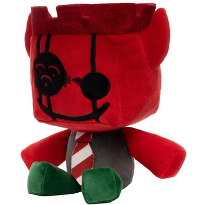 25cm Forsaken Jx1Dx1 Pluche Rode Duivel Knuffel met Kasteel Kroon en Ooglap Zachte Pop voor Kinderen Verjaardagscadeau Game Karakter 25cm black