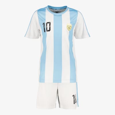 Dutchy tweedelig kinder sport set wit blauw - Maat 176