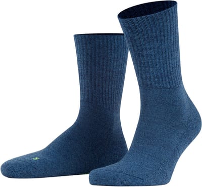 FALKE Walkie Light eenkleurig wol functioneel materiaal sokken unisex blauw - maat 39-41