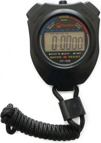 CHPN - Stopwatch - Timer - Sporttimer - Zwart - Stop watch - Timen - Sport accessoire - Waterafstotend - Grote display