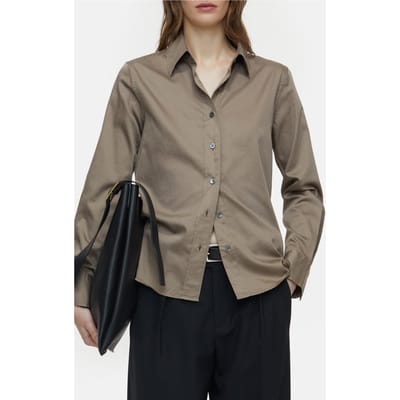 Closed Straight Fitted Shirt & Blouses Grind Size: XL | Button-Down Shirts Outlet | Dames | Bruin