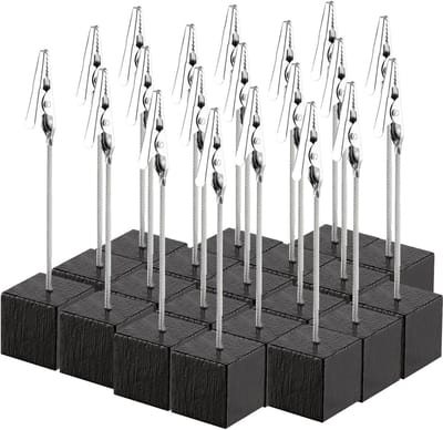Dailygoods- Fotohouder 20 Stuks - Kaarthouder Hout - Tafelkaarthouder - Fotostandaard - Memo-Cliphouder - Krokodillenklem - Memo Clip