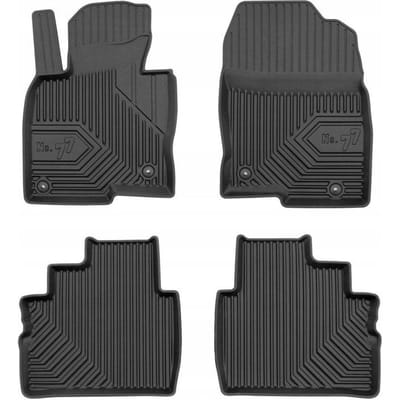 Frogum No.77 Luxe Rubberen Automatten Set - Geschikt voor MAZDA CX-5 II Vanaf 2017 - 4-delig - Perfecte Pasvorm - Geurloos TPE - 4 cm Hoge Rand - Zwart