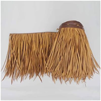 Nep rieten rol - Gesimuleerd stro - Buiten decoreren - Brandwerend plastic - 05 x 2 m - Geel