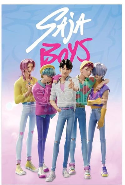 Kpop Demon Hunters poster - Huntrix - Saja Boys - Netflix - Jinu - Romance - Mystery - 61 x 91.5 cm