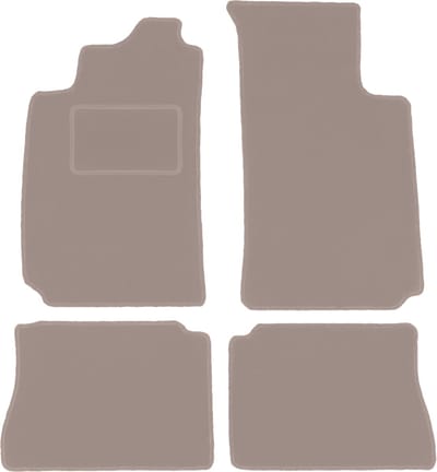 Beige veloursmatten voor: Renault Megane I sedan, klassieker, hatchback, grand tourer, stationwagen (1995-2002)