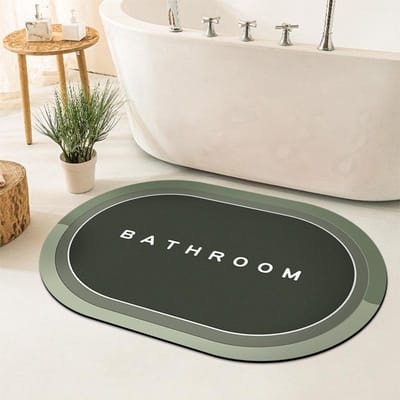 Eenvoudig Diatomeeënaarde Kussen Badkamer Deurmat Antislip Badkamer Voetkussen Absorbeert Water en Droogt Snel 40*60cm