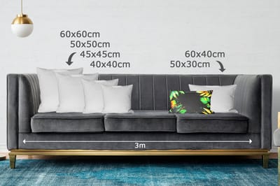 Sierkussens - Kussentjes Woonkamer - 50x30 cm - Bladeren - Groen - Geel - Verf - Jungle