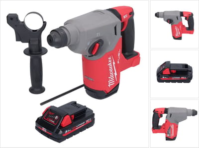 Milwaukee M18 FH-301 accu-boorhamer 18 V 2,5 J SDS plus borstelloos + 1x accu 3,0 Ah - zonder oplader