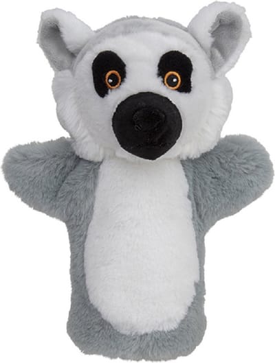 Pluche dieren handpop maki aap 22 cm - Apen knuffels