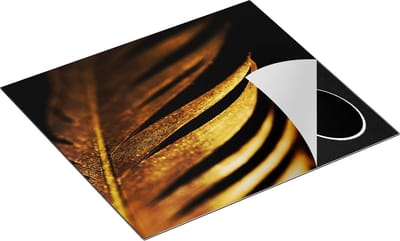 Chefcare Inductie Beschermer Gouden Veer - 60x50 cm - Afdekplaat Inductie - Kookplaat Beschermer - Inductie Mat