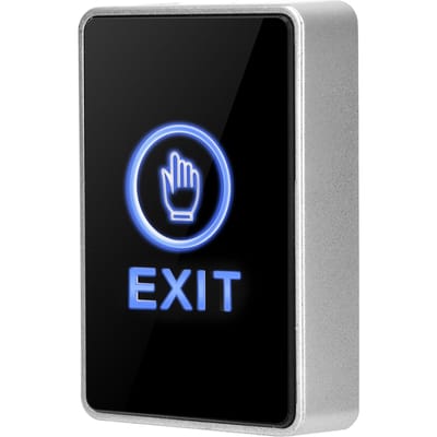Panneau de capteur tactile NO NC COM Sortie LED Lumière Contrôle d'accès Bouton Interrupteur pour la sécurité à domicile gray
