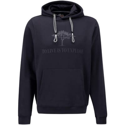 Fynch-Hatton Trui Sweat Hoodie Cotton made in Africa CmiA Navy / male