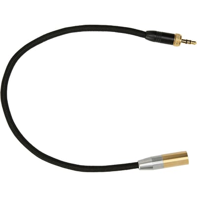 Câble 3,5 mm vers Mini XLR Filetage interne Plaqué or 3 broches Stéréo Cordon adaptateur audio sans bruit pour