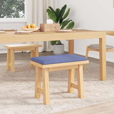 vidaXL - Bankkussen - Stof - Jeans - Blauw - Diepte - 35 - cm