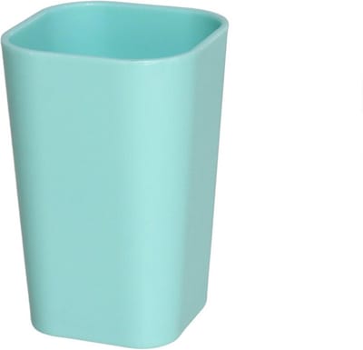 Concorde Badkamer drinkbeker/tandenborstelhouder - kunststof - mintgroen - 7 x 11 cm