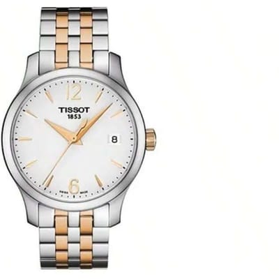 Tissot dames quartz horloge, roestvrijstalen band, waterbestendig tot 30 meter T063.210.22.037.01