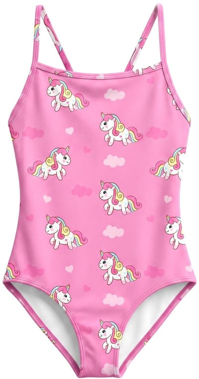 weVSwe Badpak voor kinderen, meisjes, eendelig, leuk voor kleine kinderen, zwempak, mouwloze bikini, kinderbadmode, 2-10 jaar