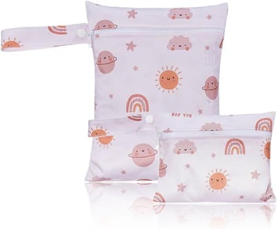Dailygoods- Luiertas - Wasbare Natte Tas - Opvouwbaar - Draagbaar - Voor Luiers/Hygieneartikelen - Verkrijgbaar in 2 Maten - Nattas