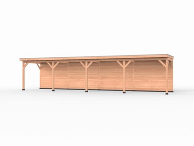 Douglas overkapping, 1200 x 250, met achterwand, Westwood Comfort Plus