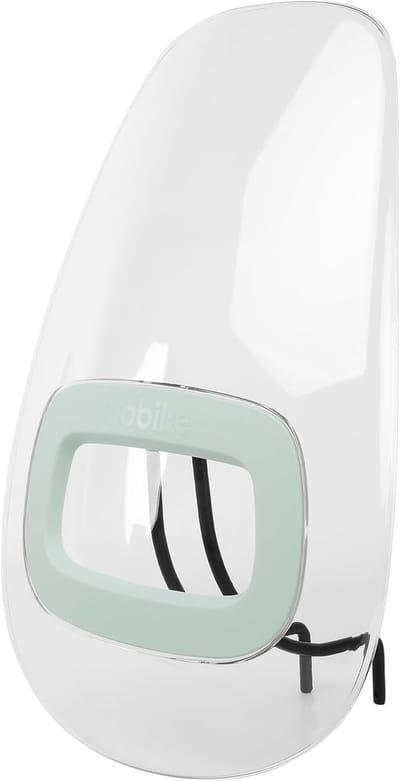 Fiets Windscherm - Kinderzitje Bescherming - Veilige Fietstocht - Schokbestendig Polycarbonaat - One Size - Mint Groen