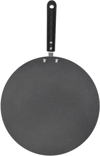 Pannenkoekenpan - Crêpepan Bakplaat - Ontbijt Bakken - Hoge Rand Ontwerp - Aluminium Materiaal - Zwart