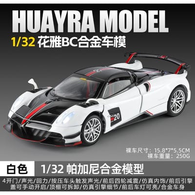 1:32 Pagani Huayra Bc Trackgericht Ultieme Superauto Legering Diecast Modelauto Huis Trendy & Bureau Display Ornament Hobbyy Cadeau