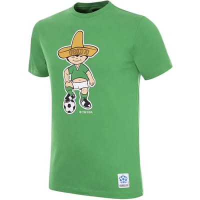 COPA - Mexico 1970 WK Juanito Mascot T-Shirt - Heren - Groen - XS