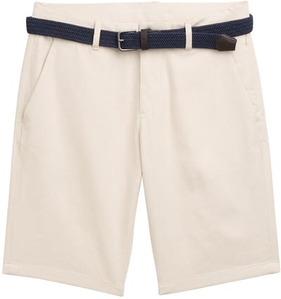 Tom Tailor Stretch slim chino shorts met riem