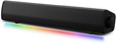 SNJY® Soundbar - TV Speaker - Home Cinema - Gaming Soundbar - Verlichting - 24 W - Zwart