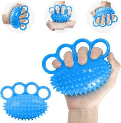 Dailygoods - AOOWU Anti-stressballen, handtrainer, vingertrainer, egelvormige ballen van zacht rubber voor kneden, artritis, vingertraining, verlicht stress en angst