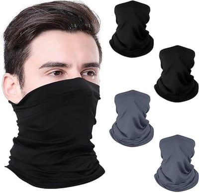Famanu – Nekwarmer set van 4, multifunctionele halsdoeken, ademend en winddicht