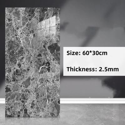 Zelfklevend marmerpatroon gesimuleerde tegels Sticker Wanddecoratie Toilet Waterdicht aluminium-kunststof paneel 20pcs