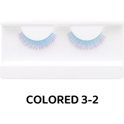 Mink 1 Paar Gekleurde Wimper Blauw Fluffy Strip Wimpers Natuurlijke Nepwimper Cosplay Make-up Groothandel Kleur Extensie Wimpers Kleurrijk colored-3-2