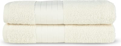 Good Morning uni handdoek effen kleur - Handdoekenset 2 - Ecru - Badstof