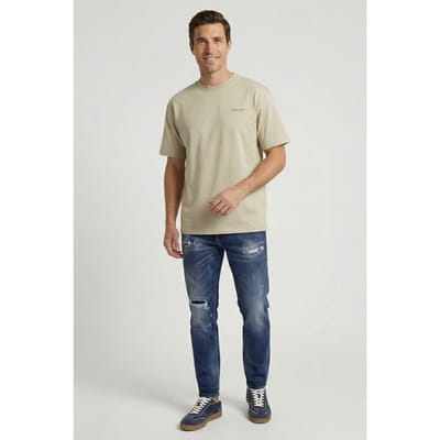 Cars Jeans Stain Den.dark Used Damage Size: W27L32 | Relaxed Outlet | Heren | Blauw