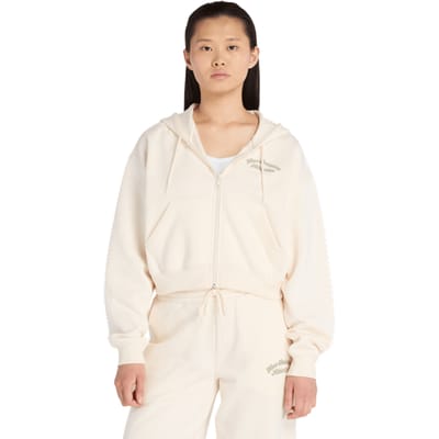 New Balance fleece Hoodies Dames - Beige - Maat XL - Katoen Jersey
