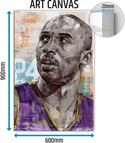 Kobe Bryant 01 canvas 60x90 cm