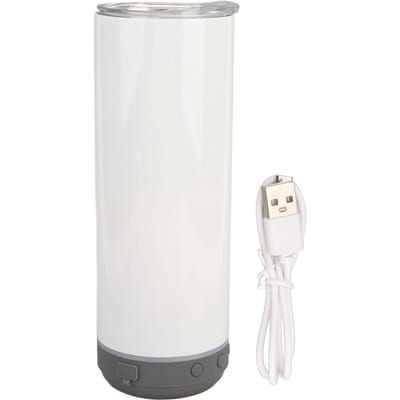 Sublimatie Tumblers 20oz Recht Afneembare Bluetooth Speaker Tumblers Draagbare Geïsoleerde Muziek