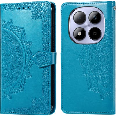 imoshion Hoesje - Geschikt voor Xiaomi Redmi Note 15 Pro (5G) - Mandala Bookcase - Turquoise