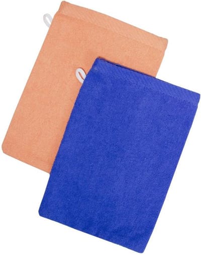 Lubna Home Washandje 17x21 cm- 6 PACK  Zachte Katoen -WASHANDJE-  BALAUW-TERRA