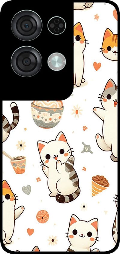 Smartphonica Telefoonhoesje Geschikt voor Oppo Reno8 Pro met katten opdruk - TPU backcover case cat design geschikt voor Oppo Reno8 Pro