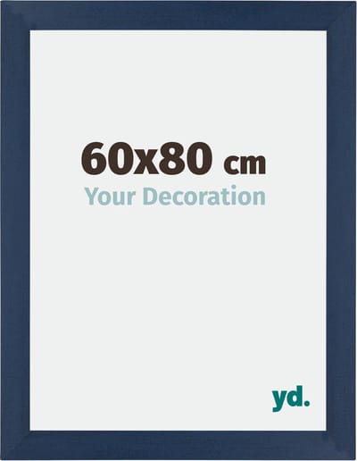 Your Decoration - Fotolijst 60x80 cm - MDF - Donkerblauw Geveegd - Mura