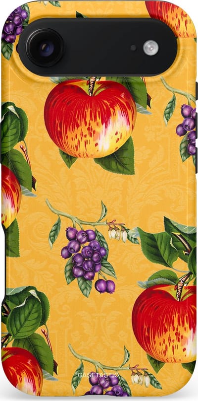 Casetastic hoesje geschikt voor Apple iPhone Air - MagSafe - Dubbellaagse bescherming - Picknick - Fashion Case - Goud Donkergroen Rood Beige