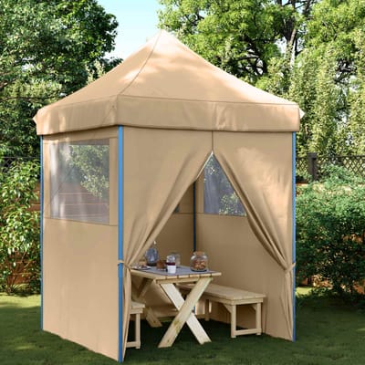 vidaXL - Partytent - 200 - x - 200 - x - 306 - cm - Beige - Oxford - Stof