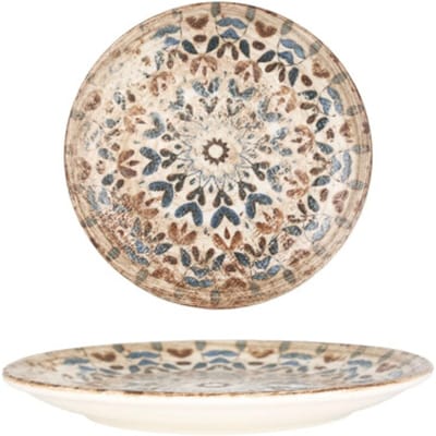 Rinart Dessertbord - Aztec - Porselein - 19 cm - set van 6